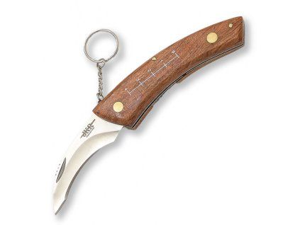 navaja de setas con mango de madera y hoja 8 cm (1)