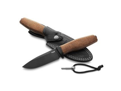 acha natural burlap black blade