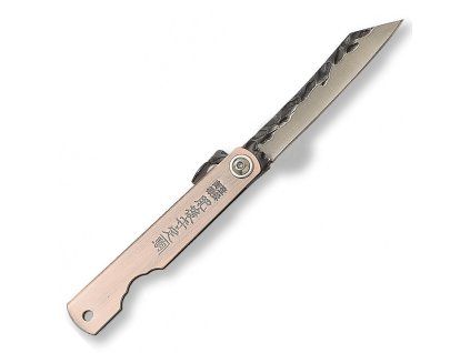 navaja higonokami mango acero con acabado bronce satinado h 75 cm