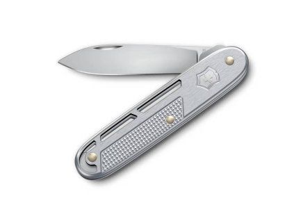 Victorinox Onefold Alox 93 mm silver pocket knife with clip