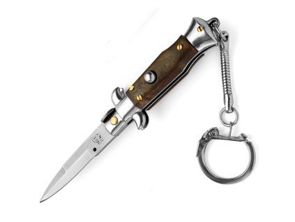 mini stiletto key chain wood