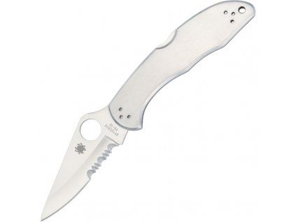Spyderco Delica 4 Stainless Combination
