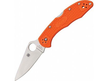 spyderco delica 4 lockback orange C11FPOR
