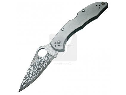 spyderco delica titanium damascus SC11TIPD 01
