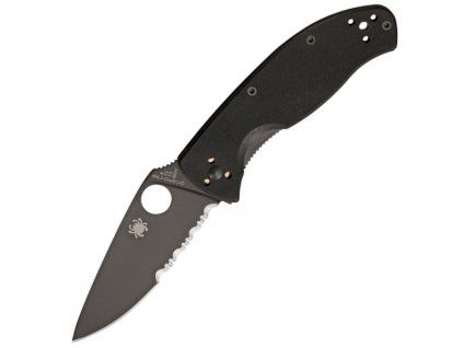 Spyderco Tenacious Black CombinationEdge Black C122GBBKPS