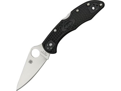 Spyderco Delica 4 Black FRN FlatGround C11FPBK
