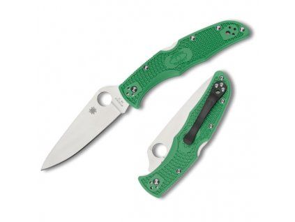 Spyderco Endura 4 Green FRN Lightweight FlatGround C10FPGR