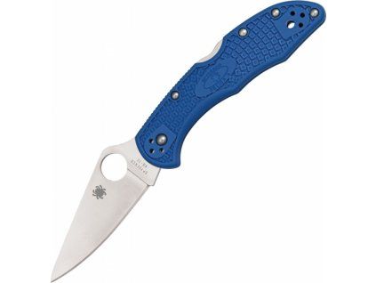 Spyderco Delica 4 Blue FRN Lightweight FlatGround C11FPBL
