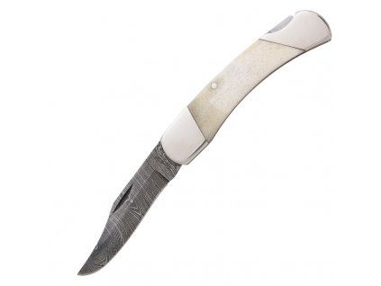 White Smooth Bone Lockback