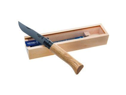 Opinel N°08 black edition chene - dubové dřevo