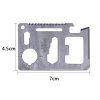 Compact stainless steel multifunction card