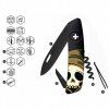 Swiza swiss knife D01 Allblack Halloween Skull Head Black