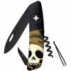 Swiza švýcarský nůž D01 Allblack Halloween Skull Head Black