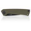 ACTA NON VERBA Z200 - DLC, LINER LOCK, PLAIN EDGE, G-10 OLIVE