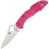 Spyderco Delica 4 Pink FRN PlainEdge