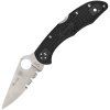 Spyderco Delica 4 Redline Black FRN Lightweight Combination C11FPSBKRD