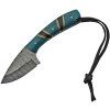 Damascus Hunter Black and Turq