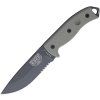 ESEE Serrated Tactical Grey Model 5 Micarta