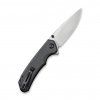 civivi brazen stonewash drop point black g10