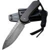 civivi elementum fixed blade damascus ebony wood