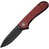 Civivi Elementum Black Stonewash Burgundy G10