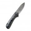 civivi elementum damascus silver carbon