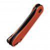 civivi elementum black stonewash orange g10