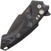 hogue x5 manual flipper 10cm black spear point black aluminum