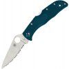 Spyderco Endela Blue Serrated C243FSK390
