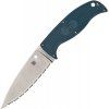 Spyderco Enuff 2 Fixed Blade K390 Serrated CFB31SBL2K390