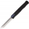 Heretic Knives Cleric II Stonewash Tanto Half Serrated Carbon Blue