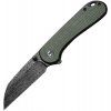 Civivi Elementum II Wharncliffe Damascus Green Micarta C18062A-FDS1