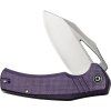 civivi bulltusk satin sandvik purple micarta