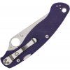 spyderco military 2 plain s110v dark blue g10