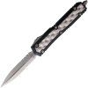 Microtech Makora Stonewash Half Serrated Dagger Black Bubble