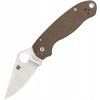 spyderco para 3 cpm cru wear brown micarta