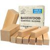 BEAVERCRAFT Set of Basswood Carving Blocks 10 pcs