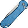 civivi elementum ii buttonlock satin nitrov blue aluminum
