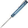 civivi elementum ii buttonlock satin nitrov blue aluminum