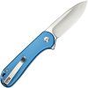 civivi elementum ii buttonlock satin nitrov blue aluminum