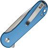 civivi elementum ii buttonlock satin nitrov blue aluminum