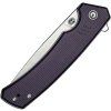 civivi merit satin sandvik purple micarta