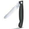 Victorinox Swiss Classic skládací svačinový nůž, černý, vlnkové ostří,