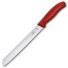 Victorinox nůž na chleba 21 cm červený
