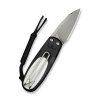 civivi purr flipper slip joint knife black white g10 handle 183 stonewashed nitro v blade c25054 2 with 1pc black lanyard civivi 1068015 1024x