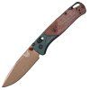 0124160 benchmade bugout 535fe 2602 taiga green aluminium brown canvas micarta