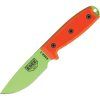 ESEE Plain Venom Green Model 3 Orange G10 Sheath Black