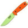 ESEE Plain Venom Green Model 4 Orange G10